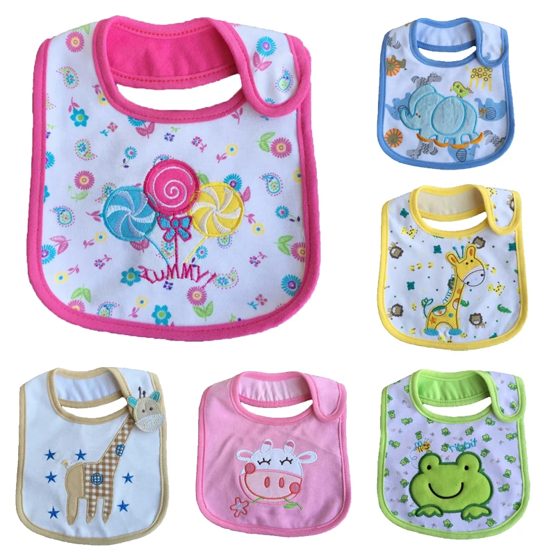 3pc/Lot Baby Towel Baby Bibs Baby Boys Girls Newborn Waterproof Saliva Burp Cloths Feeding Babeiro Bandana