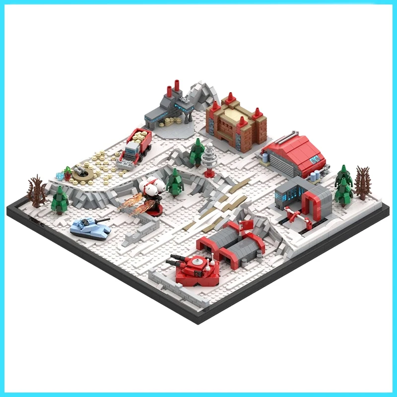 

1646PCS MOC Famous Game Movie Red Alered Series Soviet Base model Building Blocks Bricks DIY Creative Assembly Toy Birthday Gift