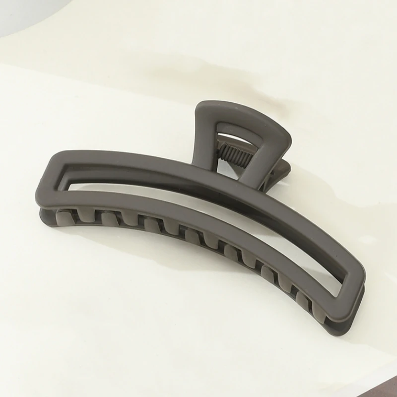 Горячие матовые однотонные заколки телесного цвета для волос, элегантные зажимы для волос большого размера, повседневные аксессуары для волос для женщин и девочек