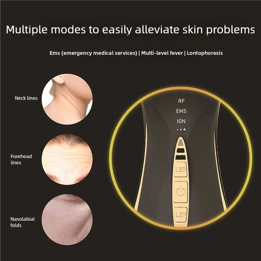 EMS Mikrostrom Hals- & Gesichts-Schönheitsgerät LED Hautverjüngung Doppelkinn-Reduzierer Gesichtsstraffung Hautstraffungs-Massagegerät