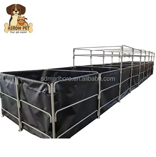 AIROW Aquaponics Fish Farming Growing Hydroponic System for Vegetables Rectangular PVC Pool for Vegetables Growing