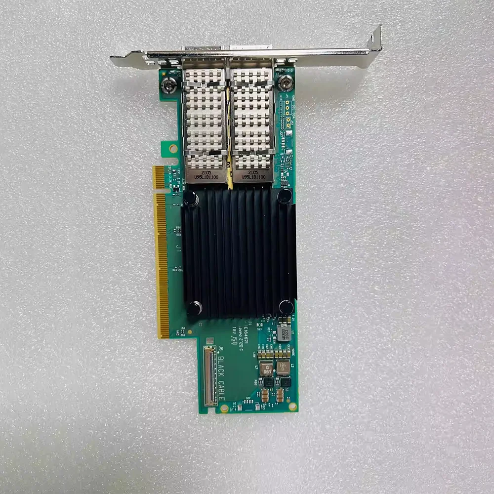 NIC For Mellanox 100G 10 Gigabit Network Card With Dual Electrical Ports P08355-001 HDR100 940QSFP56 MCX653106A-ECAT CX6