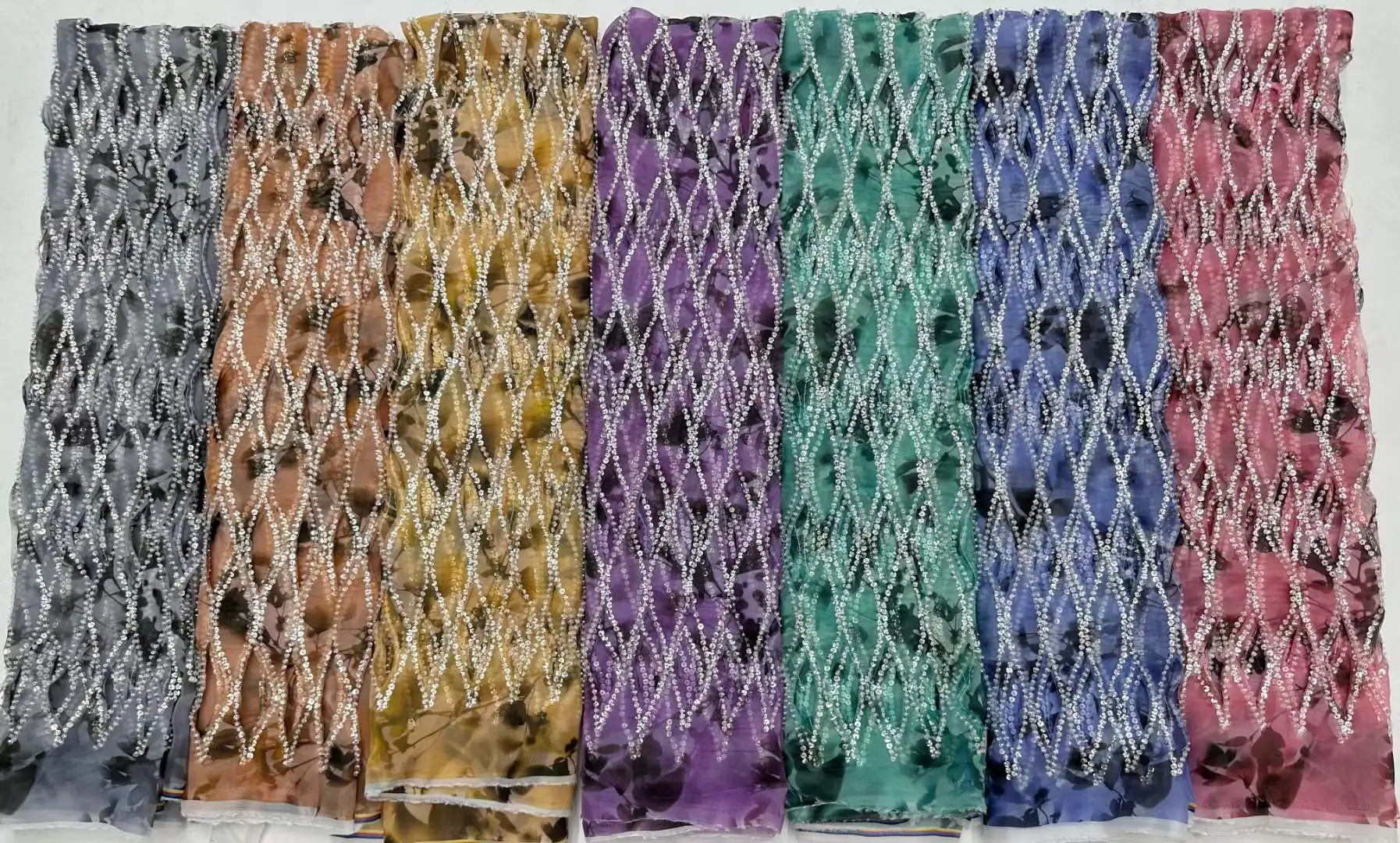 Tela de encaje de lentejuelas africanas de buena calidad, diseño nigeriano, tul francés brillante, telas de encaje de novio para coser vestido de