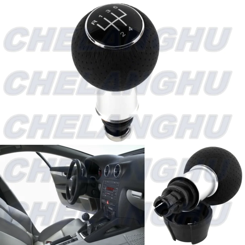 5 Speed Gear Shift Knob  For Audi A3 S3 8L 8P 2000 2001 2002 2003 2004 2005 2006 2007 2008 2009 2010 2011 2012 Car accessories