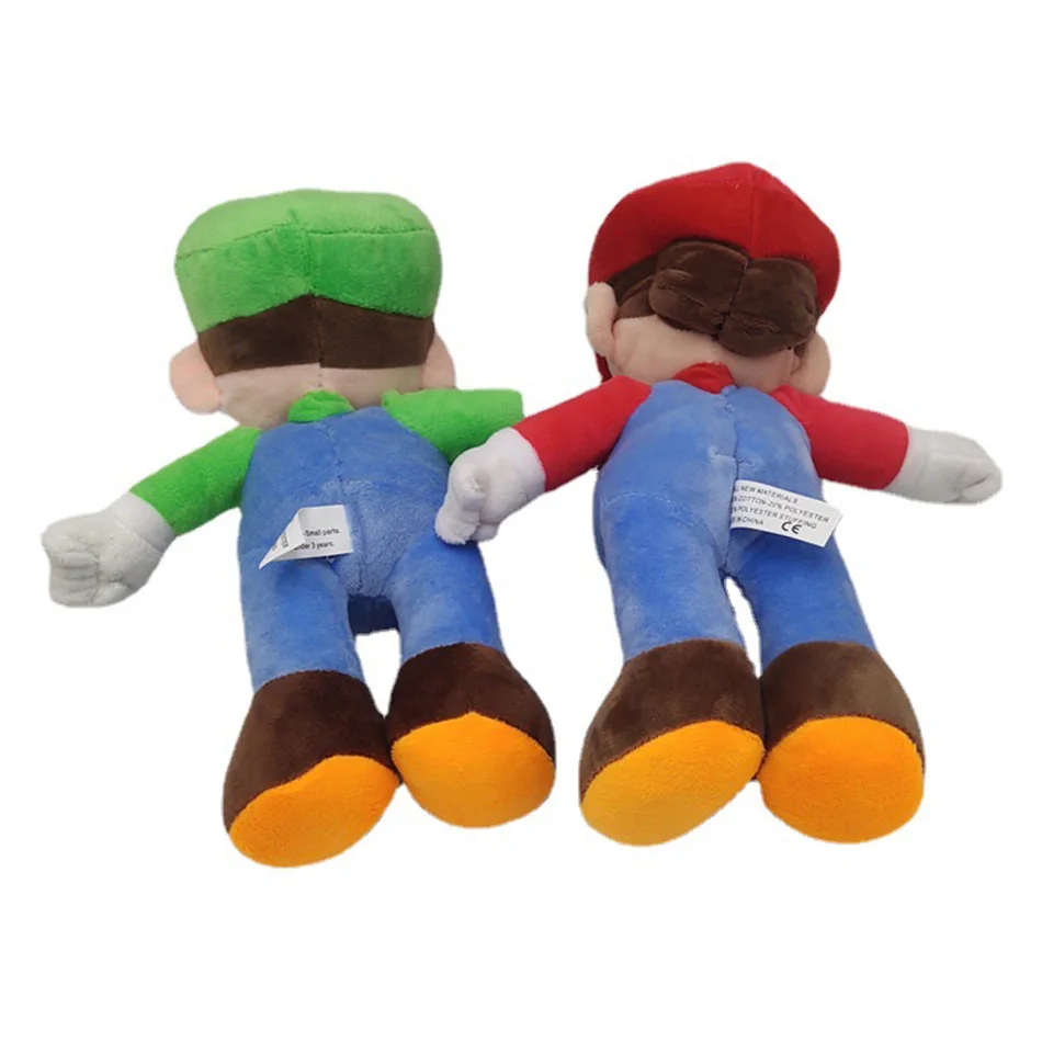28cm Super Mario Bros Pelúcia Bonito Mario Cartoon Boneca de Brinquedo de Pelúcia Presente de Natal