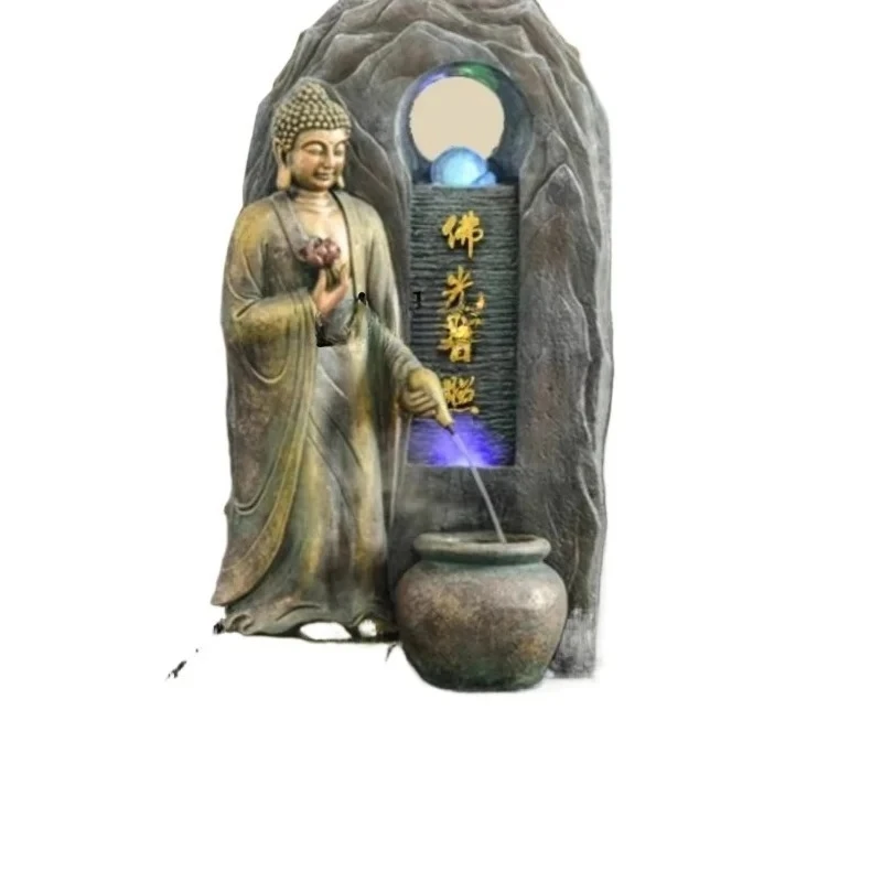 

XL Lucky Ornament Flowing Water Fountain Living Room Home Office Entrance Landscape Ornament