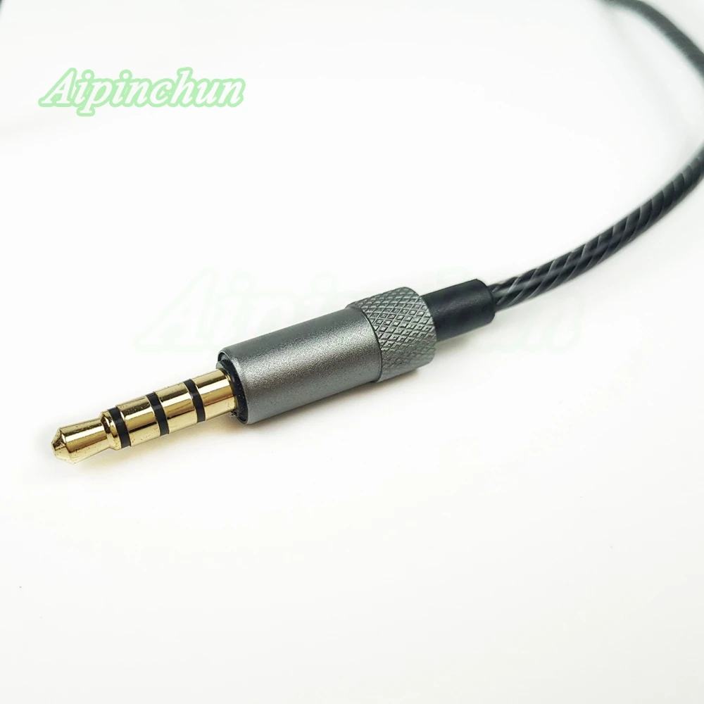 Aipinchun 3,5 мм 4-полюсный разъем для самостоятельной сборки наушников аудиокабель с микрофоном Ремонт замены наушников телефонный шнур A28