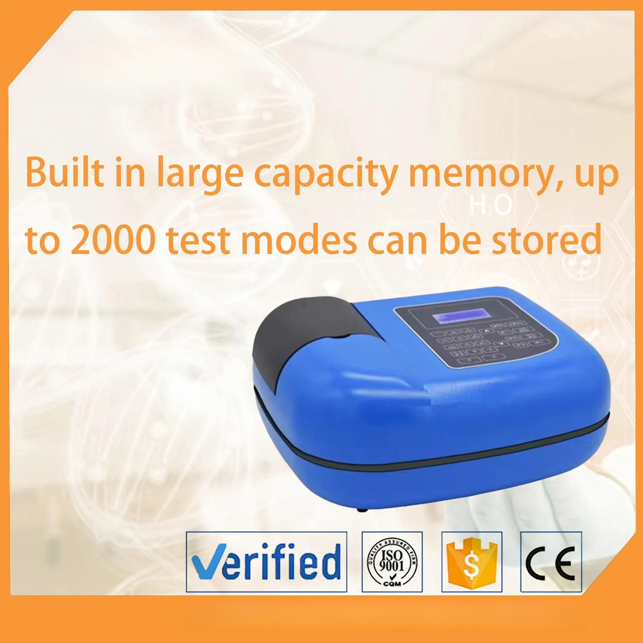 1600 مقياس الطيف الضوئي المرئي الذكي والمحمول تلقائيًا مع تقنية معالجة الحواسيب الصغيرة المتقدمة #3