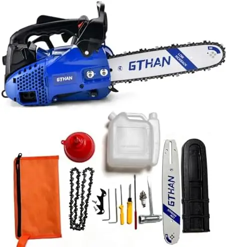 25.4cc Top Handle Chainsaw 2-Cycle Gas Chainsaw 12 Inch Petrol Handheld | Cordless Portable Chain Saws for Trees Gas