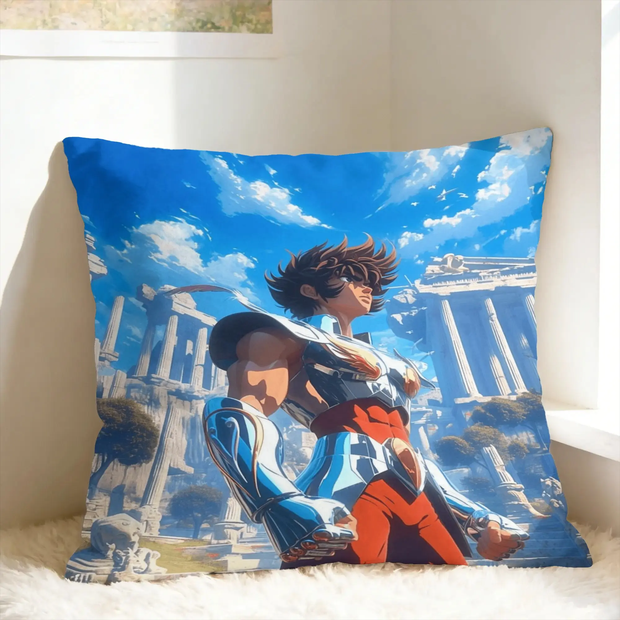 The Knights Pillow Case Saint Seiya Custom Pillow Cover For Living Room Bed Chair Morden Cushion Cover