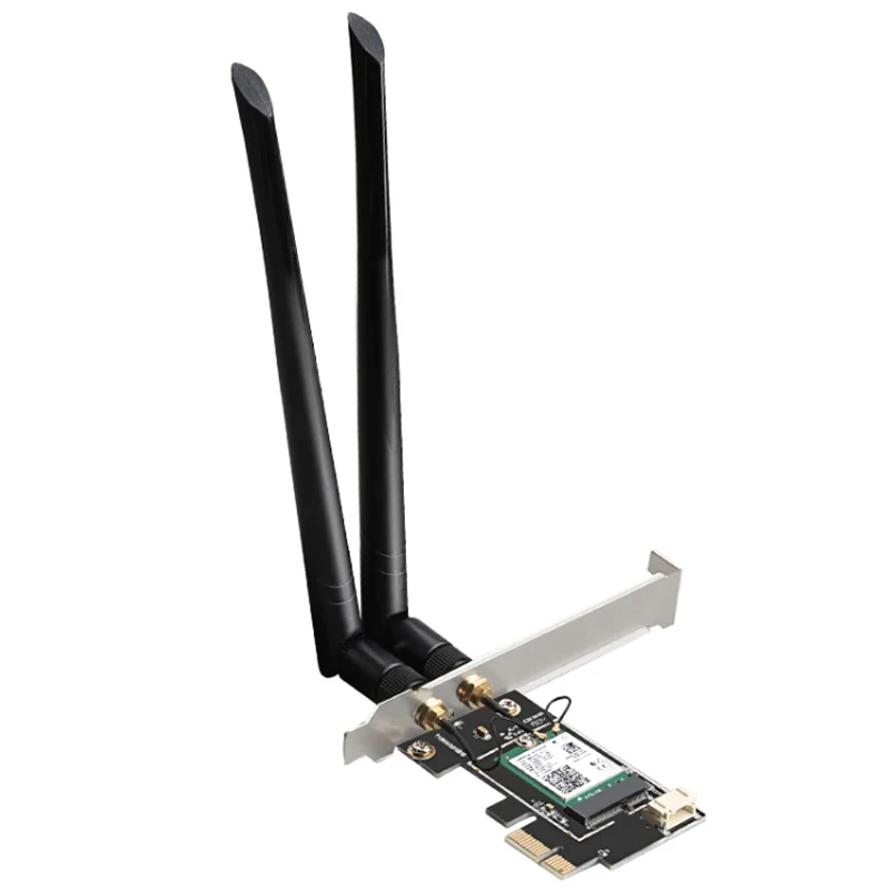 데스크톱 컴퓨터용 랜 카드, 듀얼 주파수 3000Mbps, 게임 적응형 2.4G, 5G PCIE 네트워크 카드, WIFI6 AX200