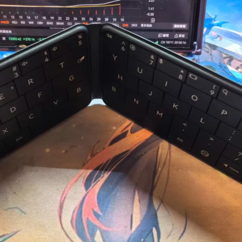 

Популярная складная Bluetooth-клавиатура с сенсорным экраном BOW Starlight — настраиваемая клавиатура для Mate XTs XT Simple Business