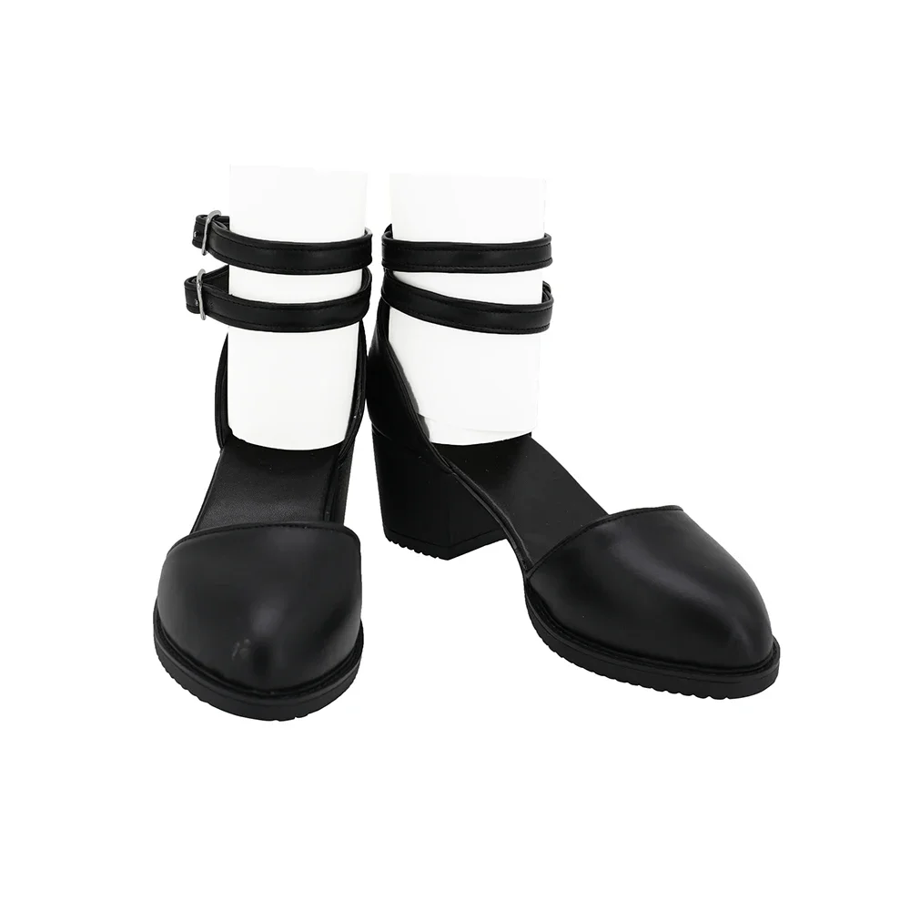 Arknights Nightingale Cosplay Shoes Customized Leather Sandals Custom Made (2)