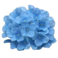 Artificial Silk Hydrangea Flower Head Wedding Path Decoration Bouquet Filler Home Hotel DIY Flowers Wall Accessories 50pcs