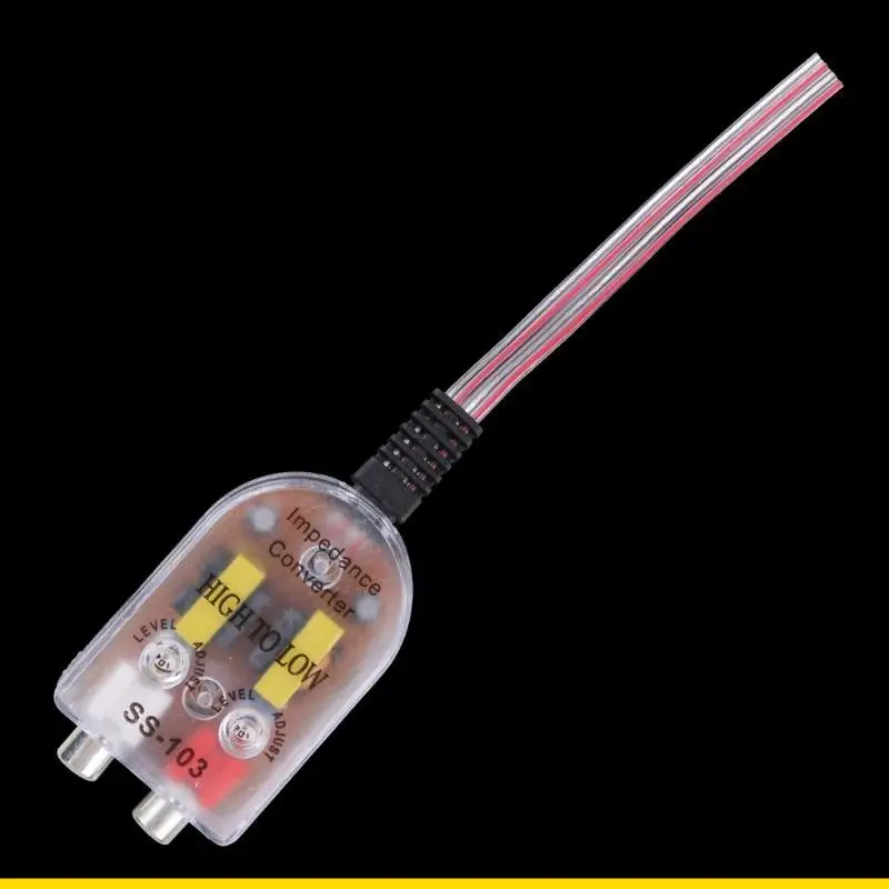 SZCH CAR Amplifier Stereo RCA Speaker High to Level Level Output Converter Wiring