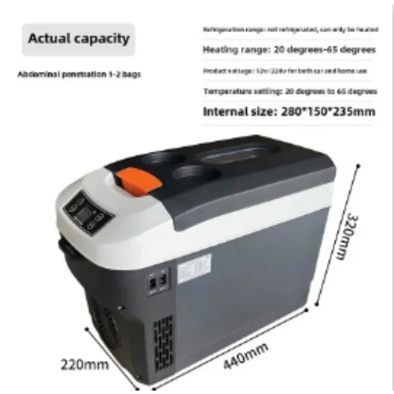 37°C Portable Peritoneal Dialysis Warmer Medical Solution Heater with Digital Incubator Bag for Home Car Travel Use