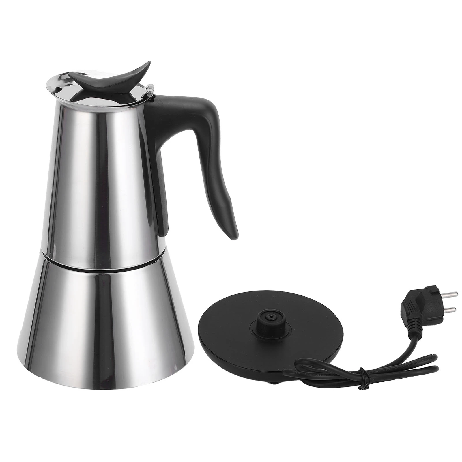 

300ml Stainless Steel Electric Coffee Pot Household Coffee Maker Kettle for Home EU Plug 220V Coffee Maker Kettle Home Supplies