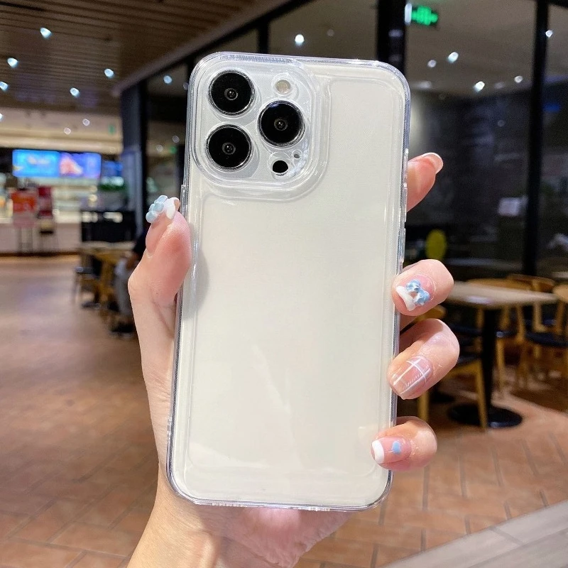 Clear TPU Phone Case for iPhone 17 Pro Max Shockproof Full Coverage Space Case for iPhone 16/15/13 Protective Cover