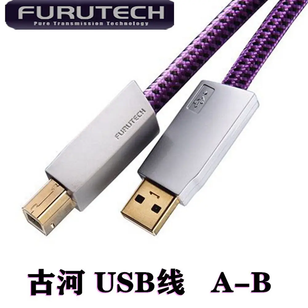 Nowy japoński Furutech GT2 Pro flagowy pojedynczy kryształ miedź posrebrzany 2.0 kabel USB A-B kwadratowy Port kabel Audio — zdjęcie produktu 5