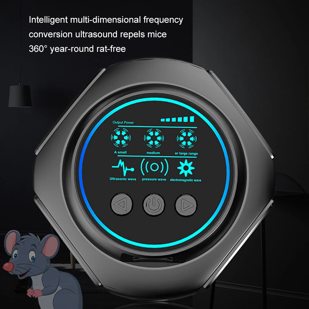 Repellente per roditori da interni per un sicuro e silenzioso 360 °   Dispositivo di motilità ad ultrasuoni