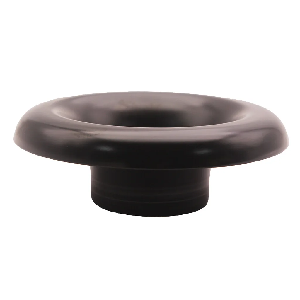 Czarny, nowy, 3-calowy, w pełni frezowany CNC aluminiowy krótki komin powietrzny do kompresora.