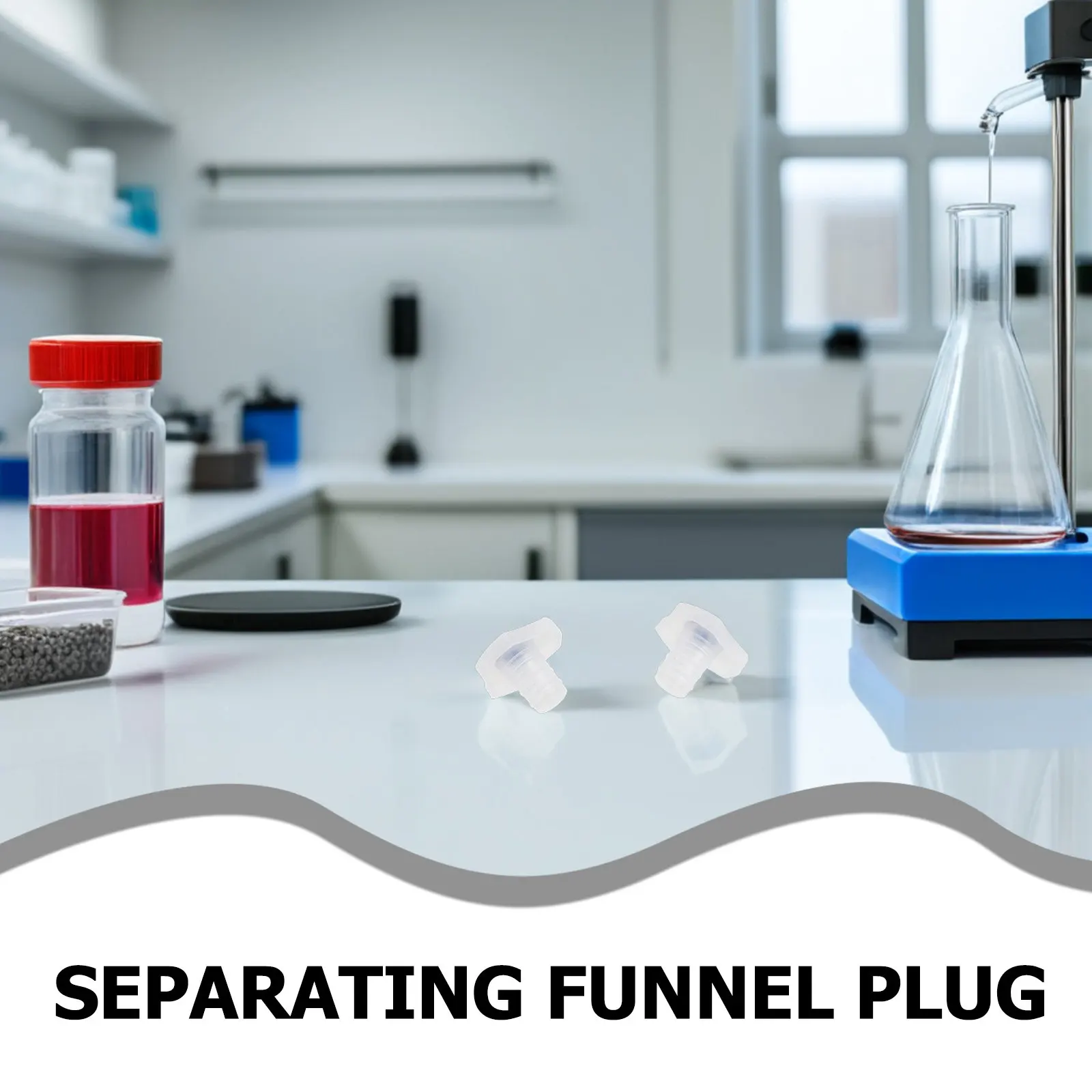 30Pcs Lab Stopper Kit Separating Funnel Plug Chemical Resistant Dust Caps for Laboratory Equipment Funnel Plug Replacement view 6