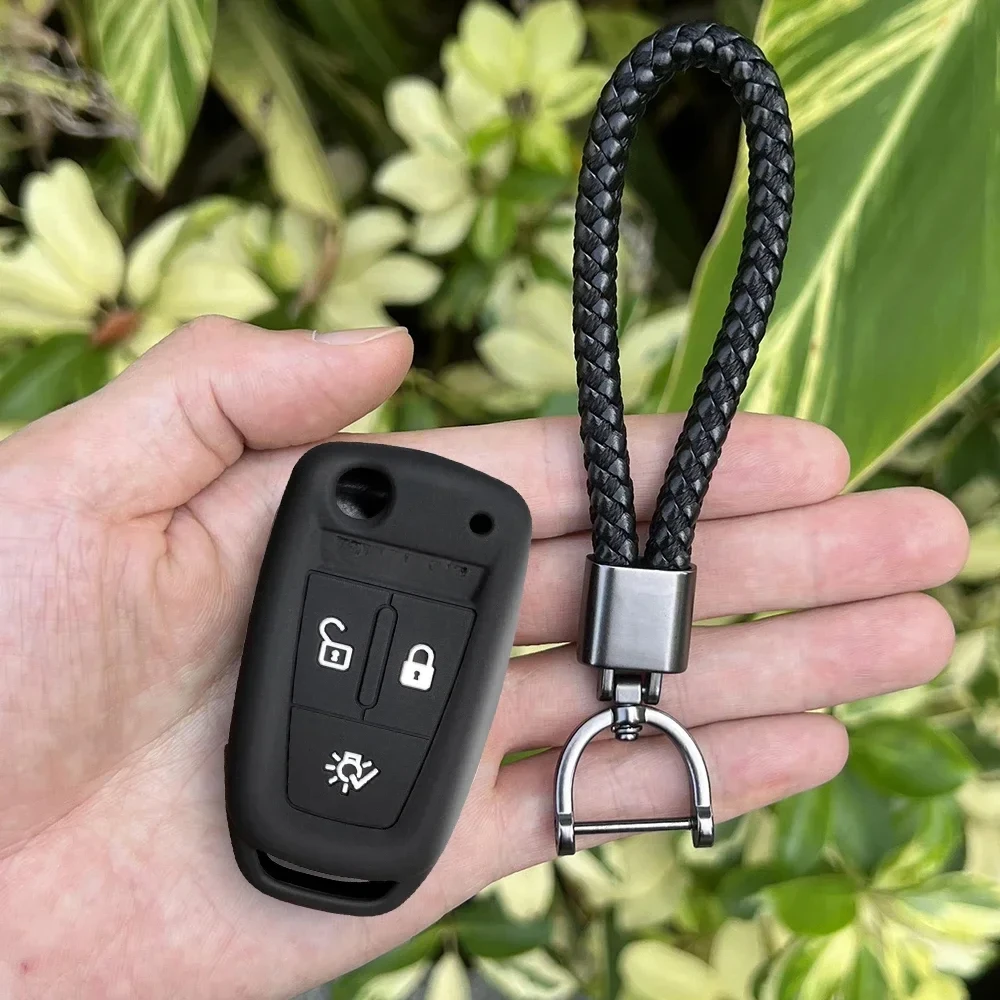 3 Buttons Silicone Folding Car Key Cover Protector Case for DAF 106 CF Euro 6 2022 XG XF Flip Remote Keychain Truck Accessories