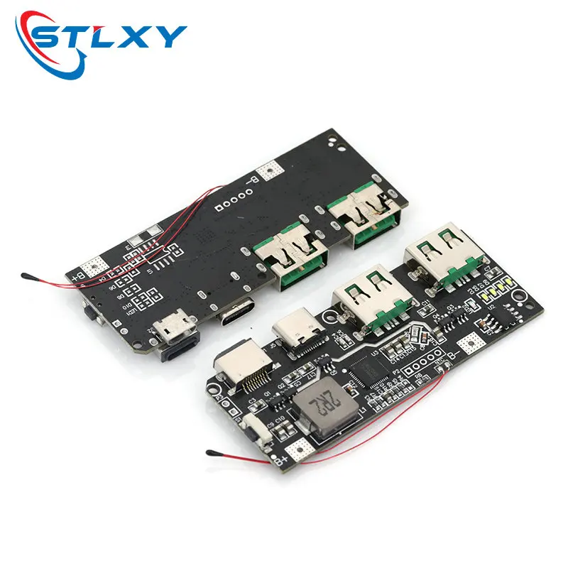 QC4.0 QC3.0 LED Dual USB 5V 4.5A 22.5W Micro/Type-C USB Mobile Power Bank 18650 Charging Module Temperature / Circuit Protection