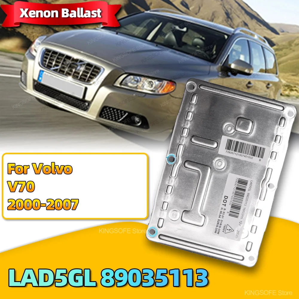 30674786 Module Xenon HID Ballast LAD5GL 89035113 Control Headlight Unit For Volvo V70 2000 2001 2002 2003 2004 2005 2006 2007