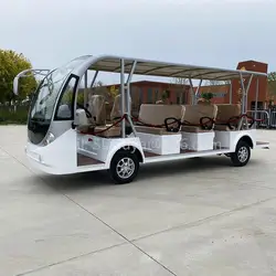 2024 New Product 11 Sets Passenger Electric Shuttle Bus 80-100km Sightseeing Electric Bus Tourist