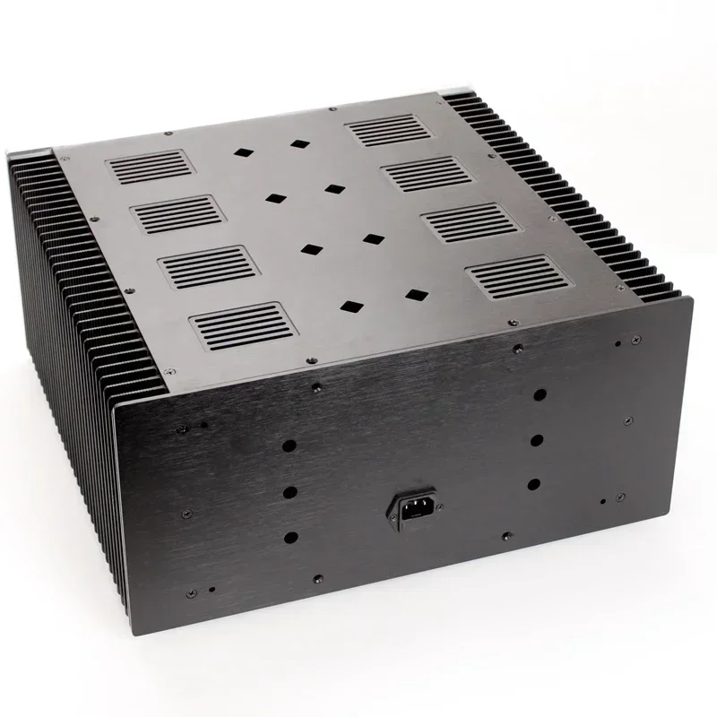 Chasis amplificador de aluminio plateado de 200mm de altura/amplificador de clase A/caja de amplificador de tubo/caja de amplificador/caja DIY