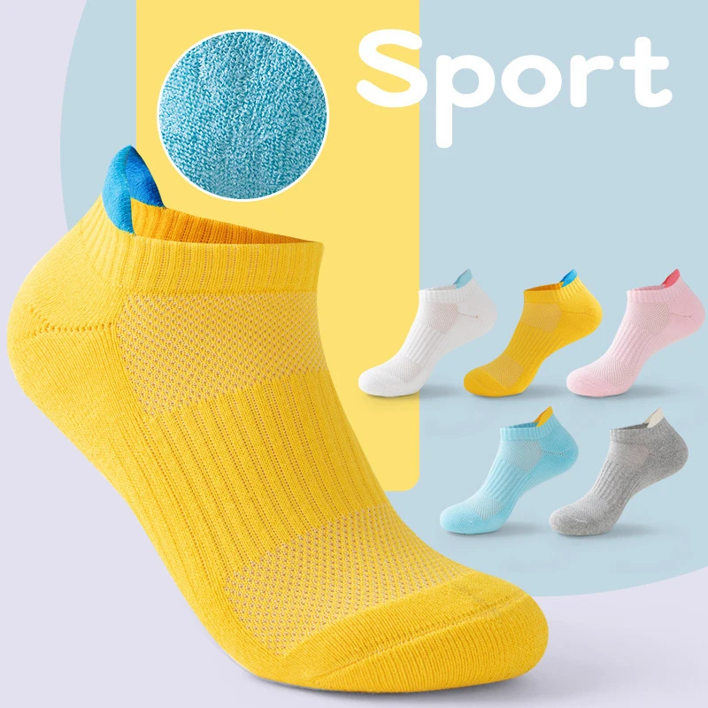 Socks Women Workplace Cotton Socks Summer Outdoor Running Spring Autumn Terry Sweat Absorbent Breathable Deodorant