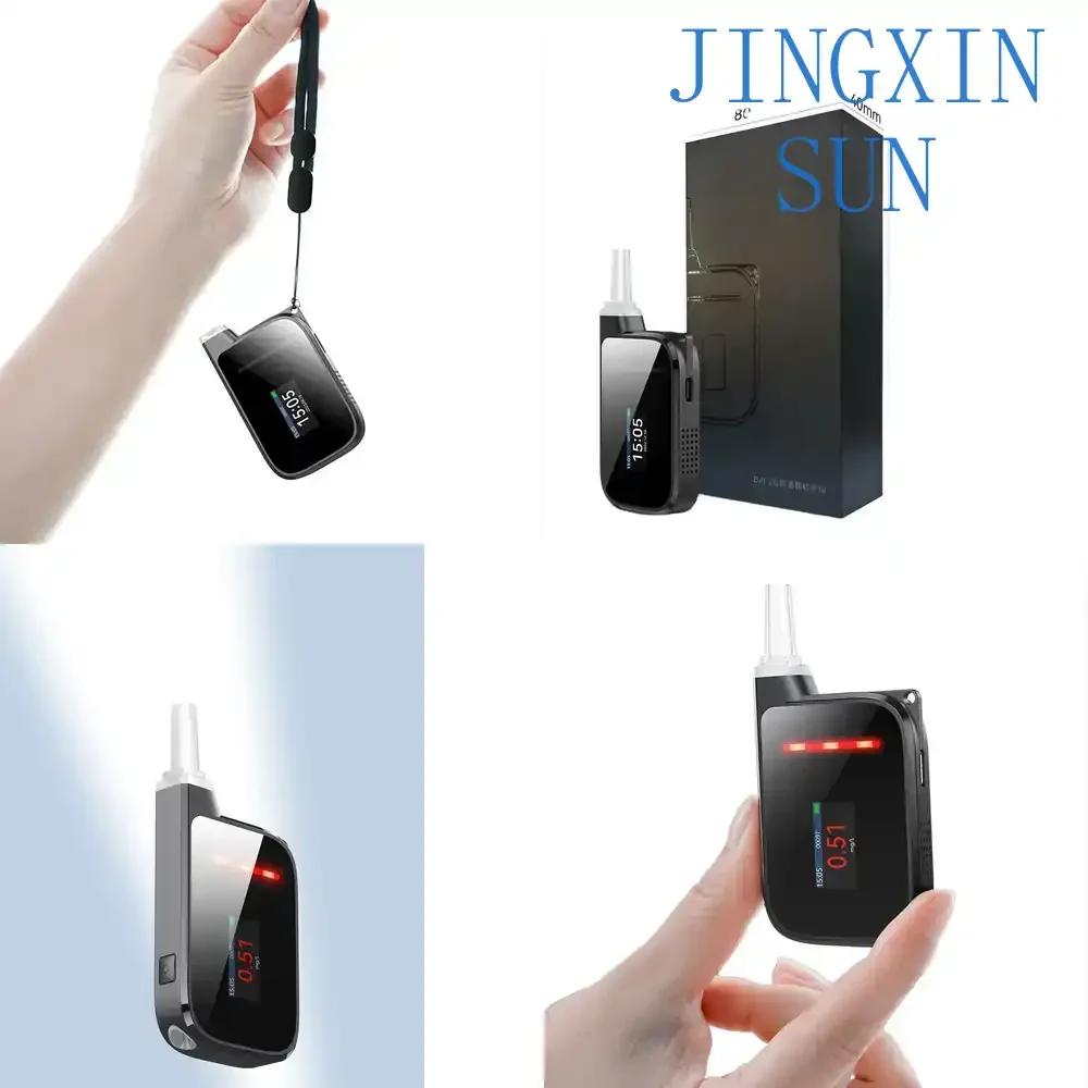 Fuel Cell Sensor Alcotest Portable Alcoholmeter Keychain Breathalyzer Machine Mouthpiece Alcohol Tester Digitales for Mr