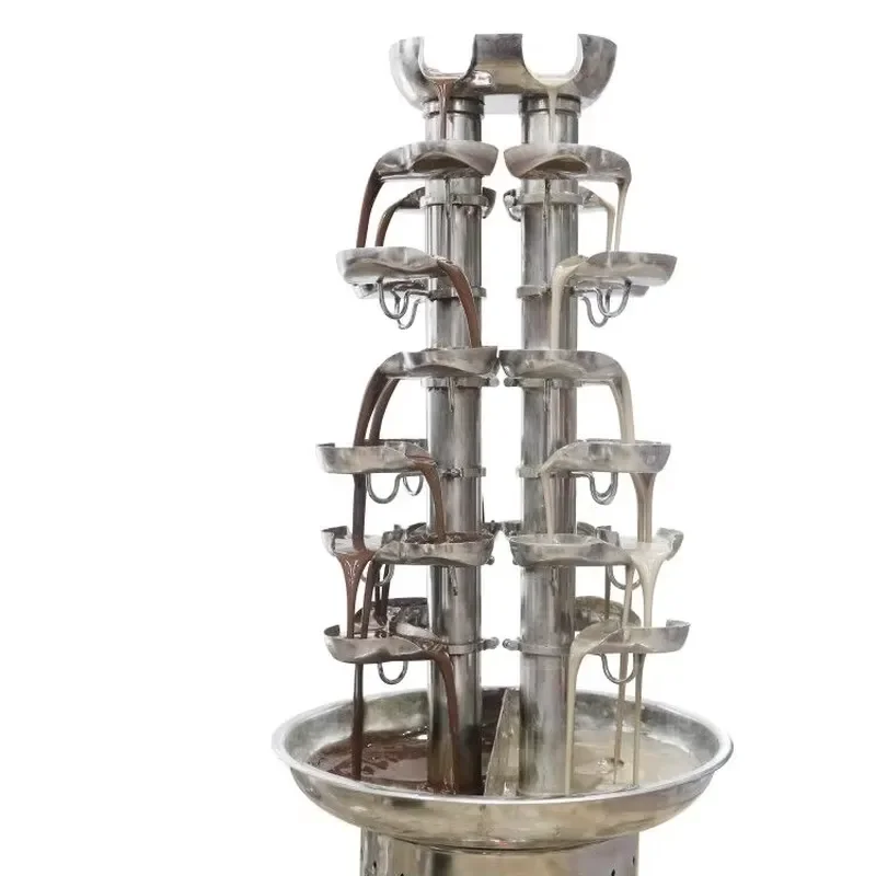 for Professional Stainless Steel Chocolate Fountain Commercial Waterfall Machine with Detachable Tower  Business Use