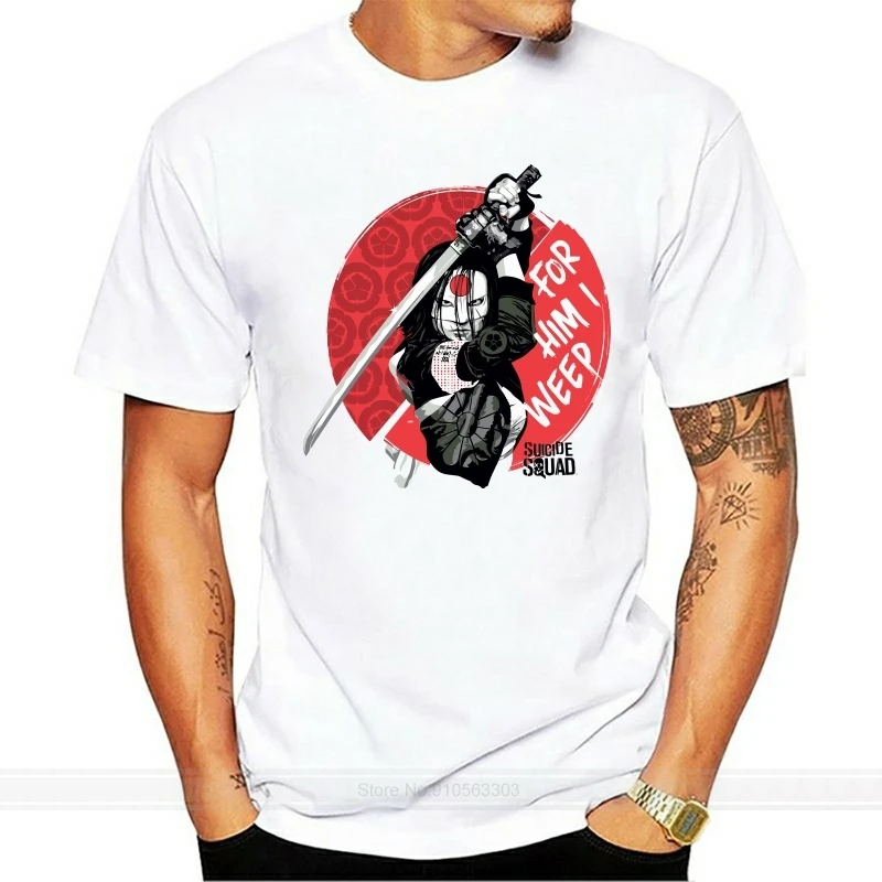 Print Men T Shirt Summer Suicide Katana Men's T-Shirt cotton tshirt men summer fashion t-shirt euro size