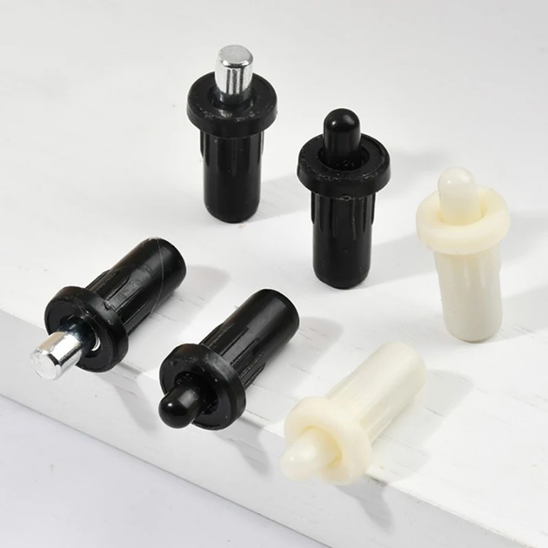 10 buah aksesori perangkat keras furnitur konektor poros pusat Bawah atas Pin pegas pintu kabinet pegas penyangga tersembunyi