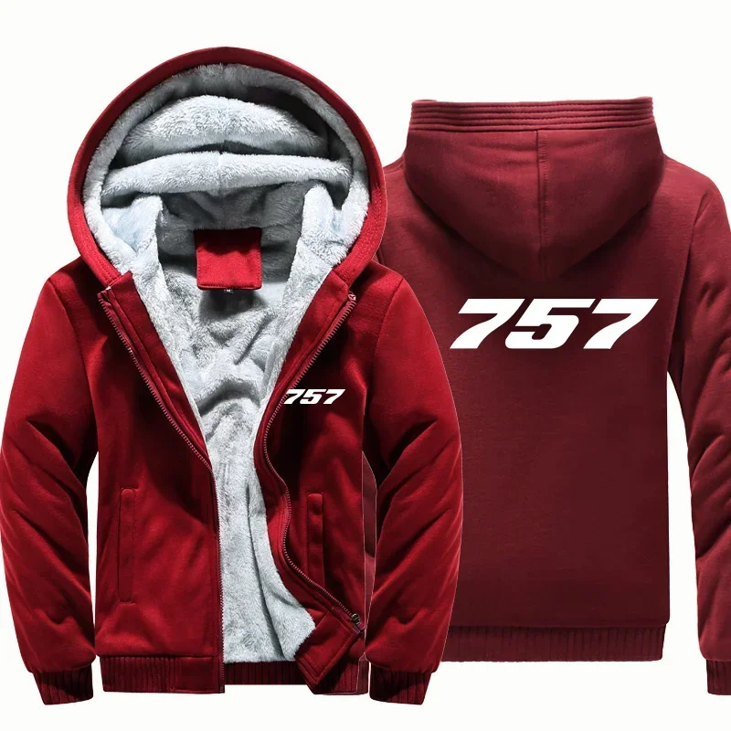 

Hooded Thick 757 Aviation Pilots Flight Fleece Warm Wool Men Coat Jackets Autumn Winter Hoodies Sweatshirts
