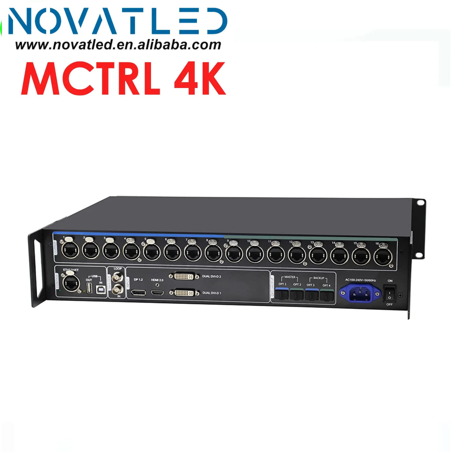 Controlador de Display LED Video Wall, Cartão de Envio Novastar, 8K, 4K, 2K, HD, MCTRL4K, 3840x1920, 3840x2160