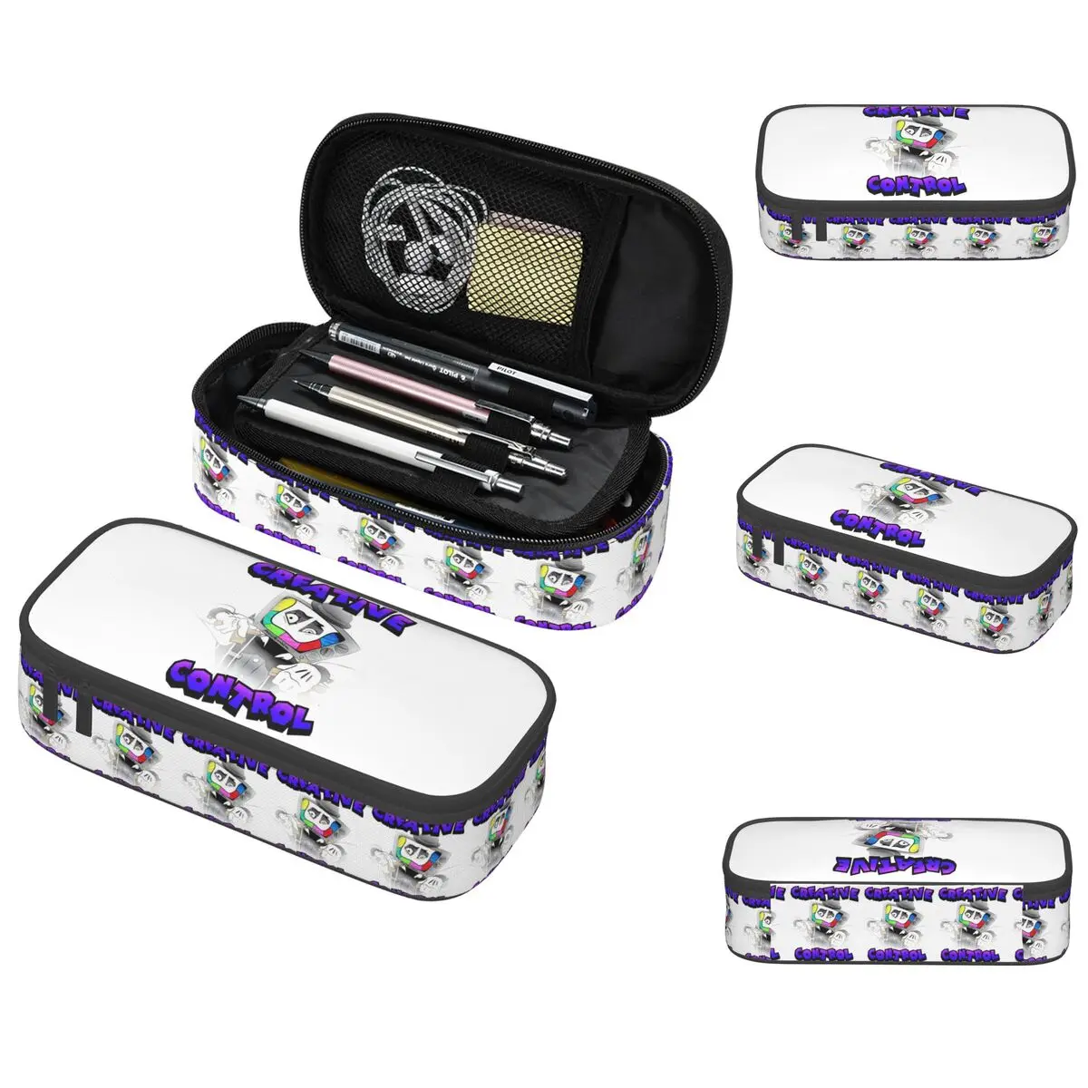 Creative Control (Mr. Puzzles) (Transparent Version) Pencil Case for Studen Gifts Pen Box Pencil Bag Stationery Pen Holder Bag