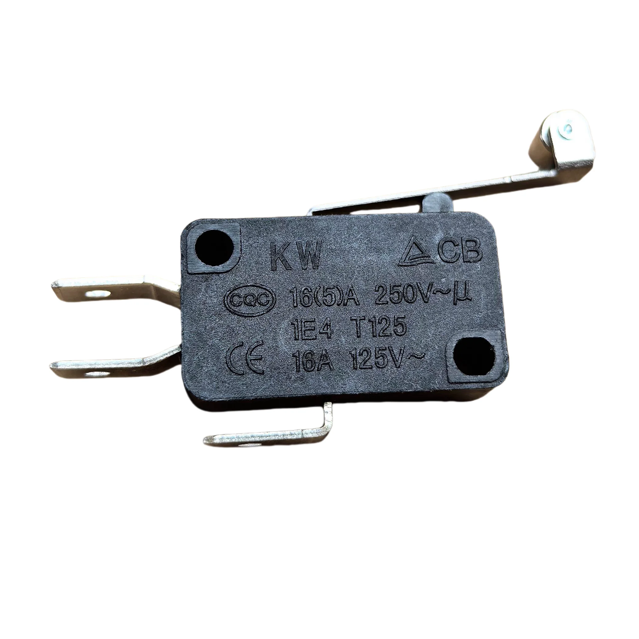 

1PCS/LOTS ultra high end KW8-2 silver dot micro switch small self resetting travel limiter 16A press touch point 6.3 terminal