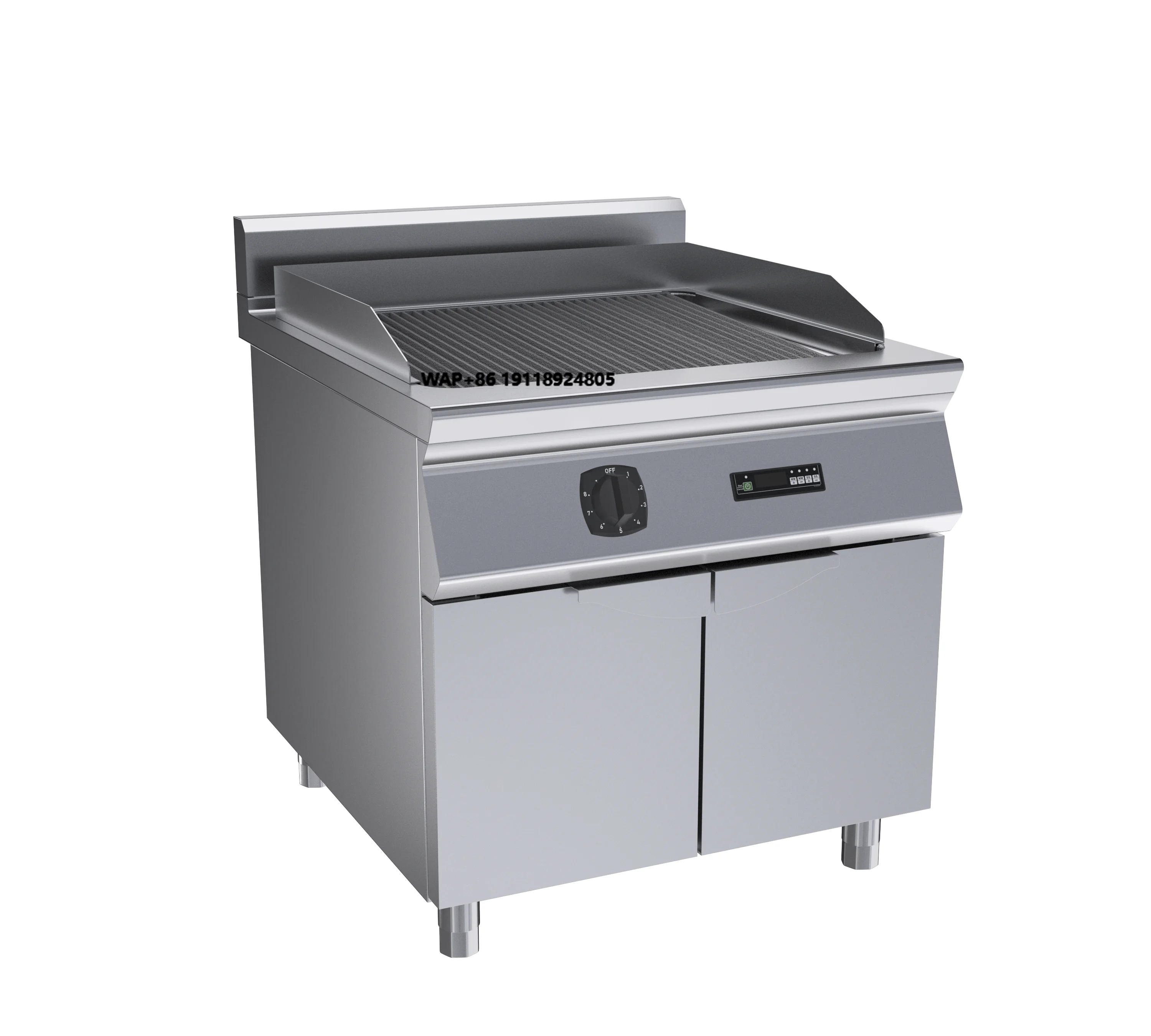 

Commercial Electric Chargrill with Cabinet Electric Grill Griddle Stainless Steel BBQ Grill for Hotel & Restaurant