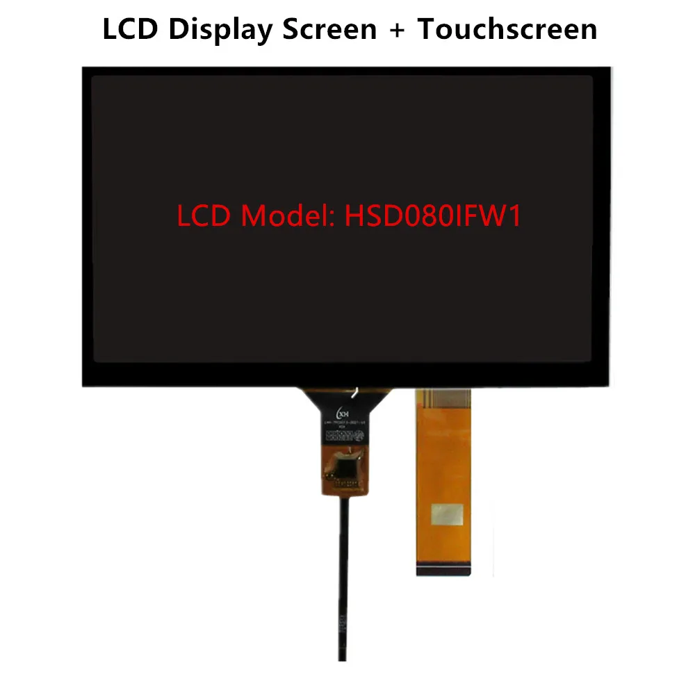 8 Inch HSD080IFW1 CLAA080NA12CW 73003000742B 40Pin LCD Display Screen Panel Digitizer Touchscreen GT911 For Car Navigation DVD