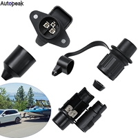3 Pin Trailer Socket Round 3 Pole Plug-in Trailer Tractor Plug For Electrical Caravan Truck 12V Male Female Connector Waterproof