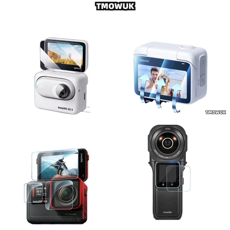 

For Insta360 One RS Link 2C Anti-Smudge Tempered Glass Screen Film