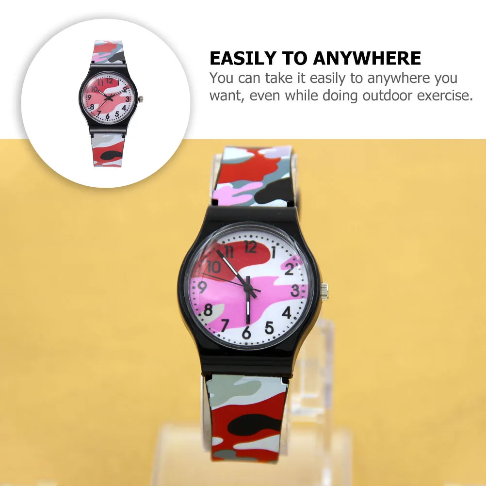 

1 pc Kids Camouflage Watch Waterproof Durable Cool Children Adjustable Gift Fashion Outdoor Stainless Steel Plastic Children'S