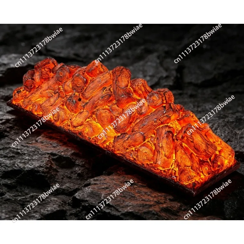 Fireplace decoration household simulation firewood bare carbon flame fake electronic fireplace insert realistic glowing