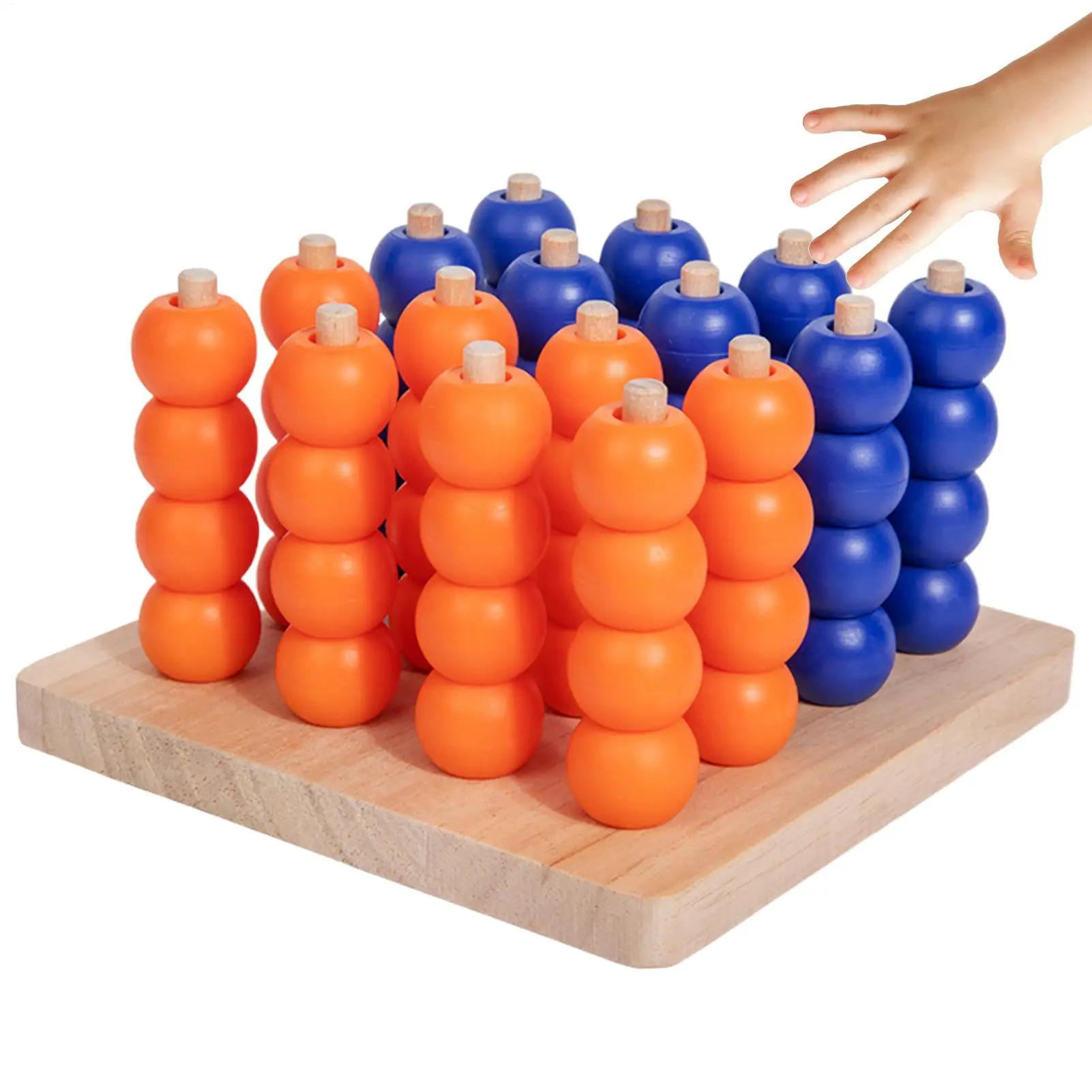 

4 In A Row Game Four In A Row Wooden Chess Board Game Educational Chess Puzzle Brain Teaser Toys For Holiday Party Birthday