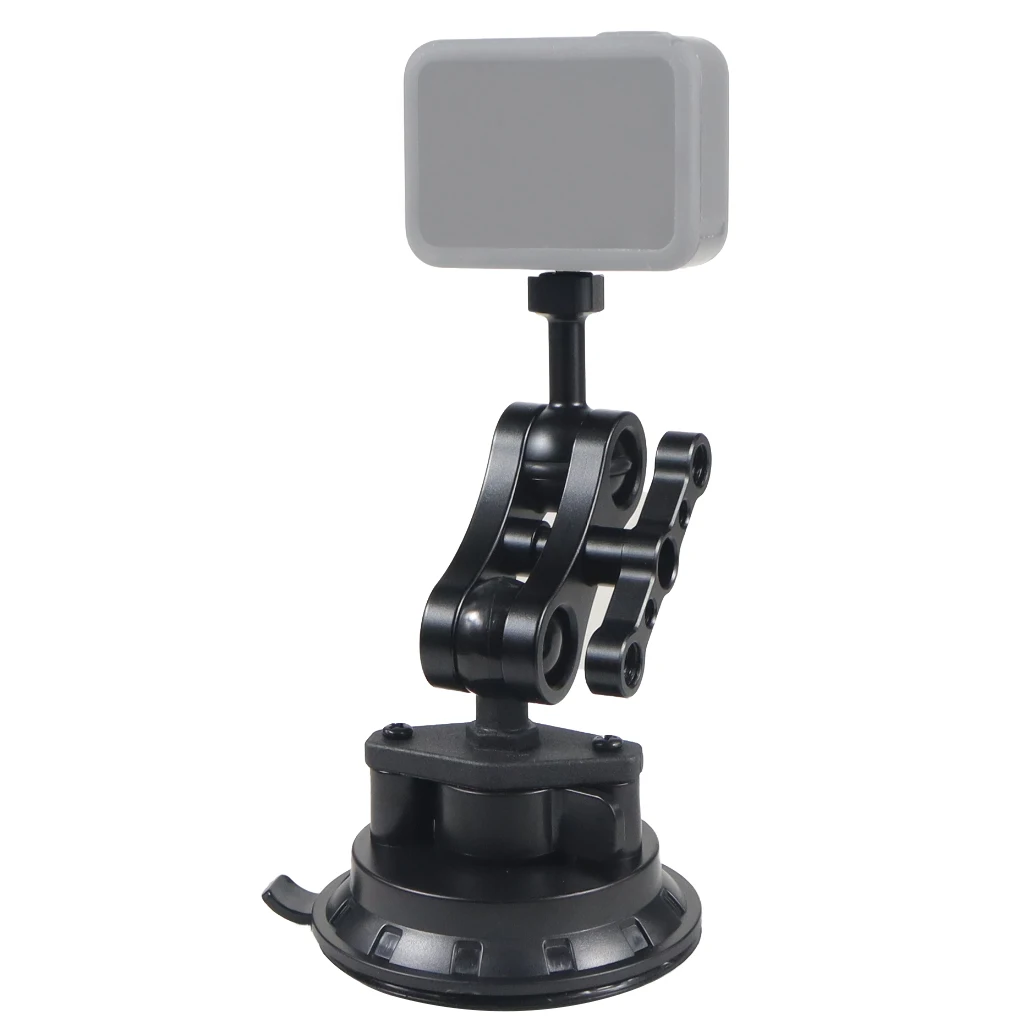 Handpumpe Vakuum Saugnapf 1/4" Kamera Stabilisator Halterung für RAM für GoPro für Insta360 DJI Auto Fotografie Lampe Ständer Halterung – Detail 18