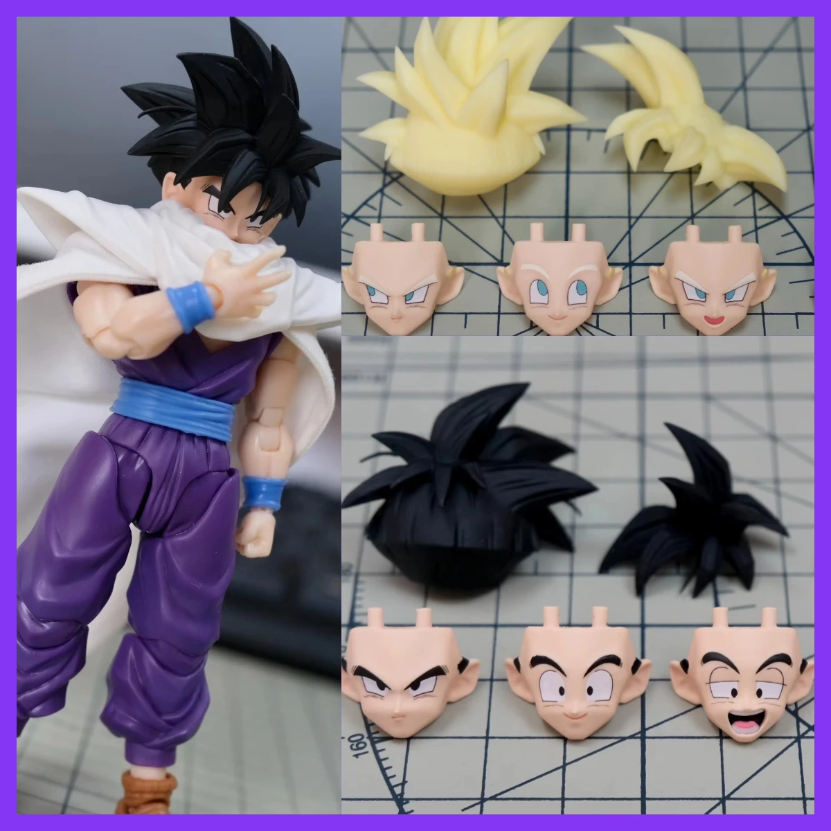 

Air & HM AH001 Dragon Ball Z Shf Gohan Фигурка для волос Головы Аксессуары для волос Комплект Коллекционные игрушки Подарки для фанатов