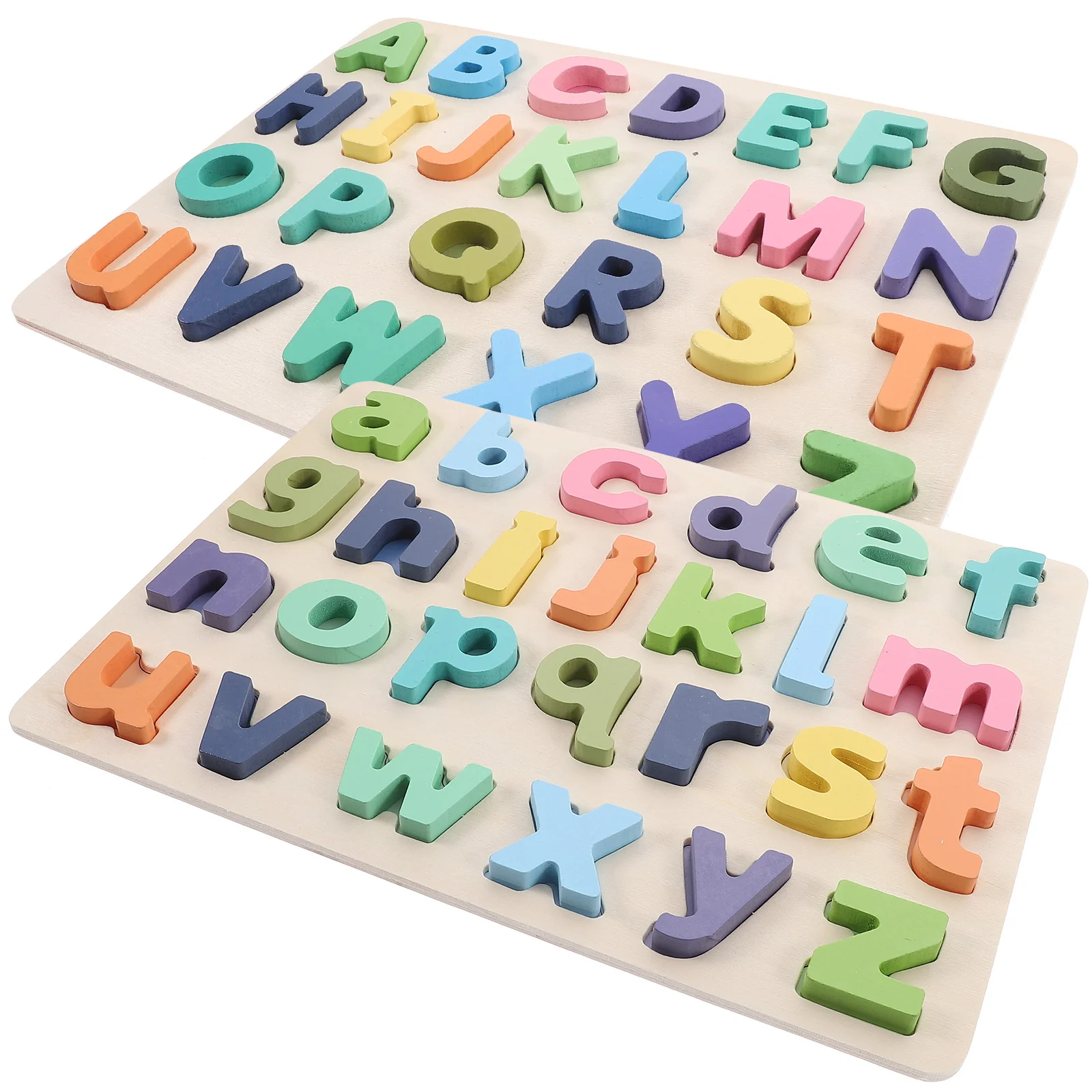 

Alphabet Cognition Puzzle for Infants and Toddlers Board Kids Toy Wooden English Jigsaw Puzzles Matching Toys Baby